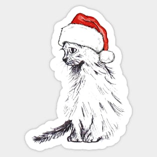 Christmas cat Sticker